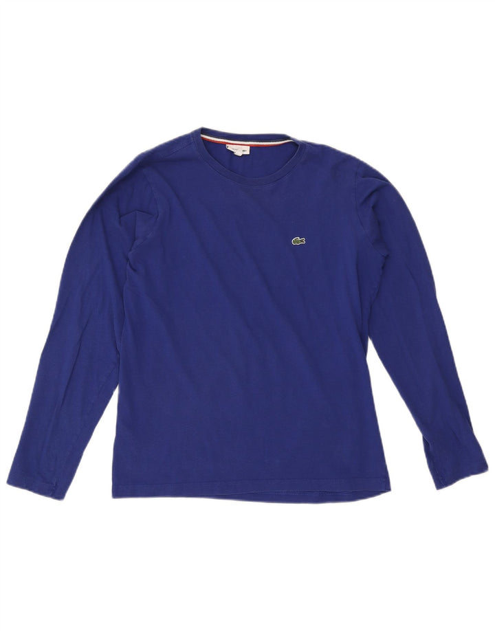 Top Lacoste Menino Manga Comprida 15-16 Anos Azul Algodão