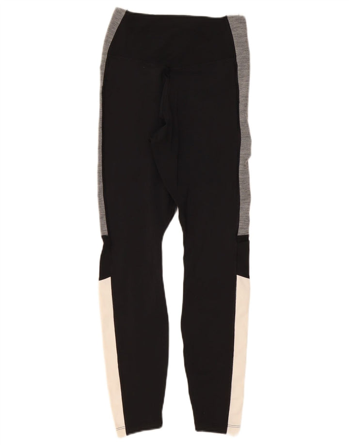 Leggings Nike Dri Fit Femininas UK 4 XS Preto Colourblock Poliéster