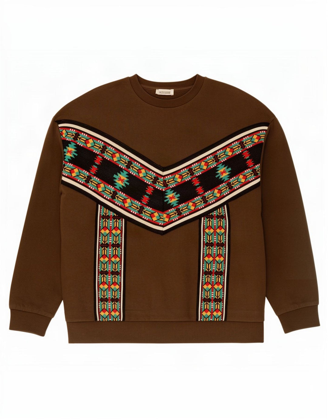 Zara Womens Oversized Sweatshirt Jumper Reino Unido 10 Pequeno Cáqui Geométrico