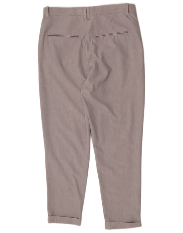 Calça Chino Regular Cônica Masculina Zara EU 40 Médio W31 L25 Cinza