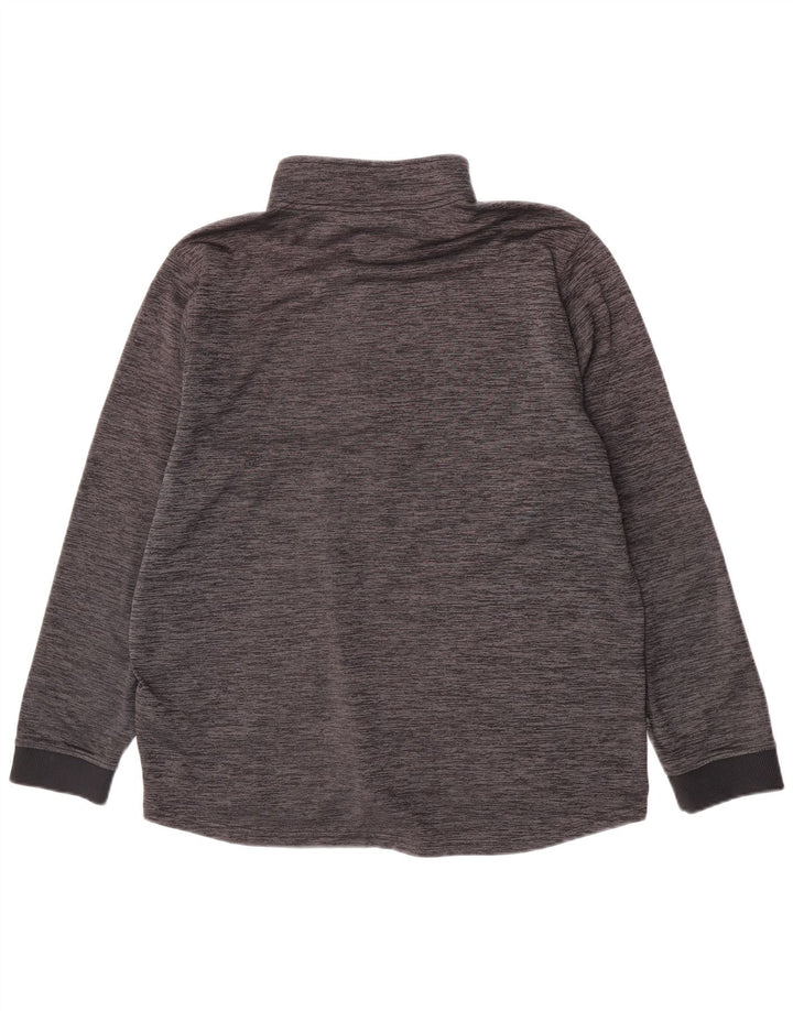 Under Armour Mens Cold Gear Zip Neck Pulôver Treino Top XL Cinza Salpicado