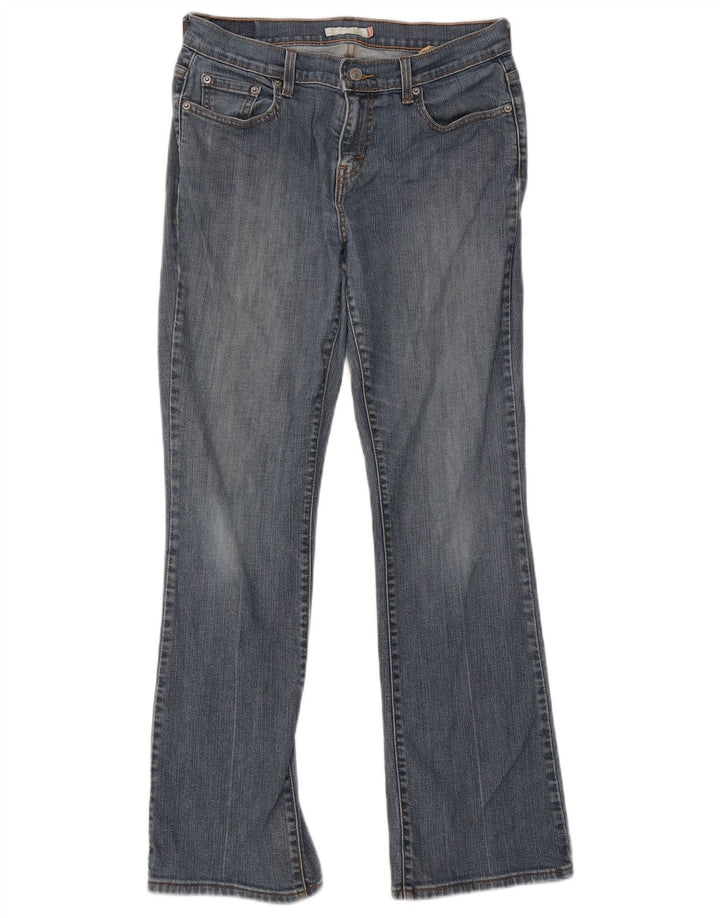 Calça jeans feminina Levi's 515 Bootcut US 6 médio W30 L31 azul algodão