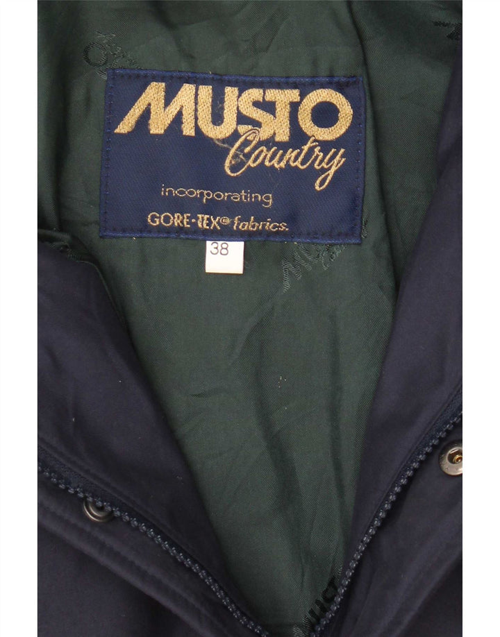 Jaqueta Parka Masculina Musto Reino Unido 38 Poliéster Azul Marinho Médio