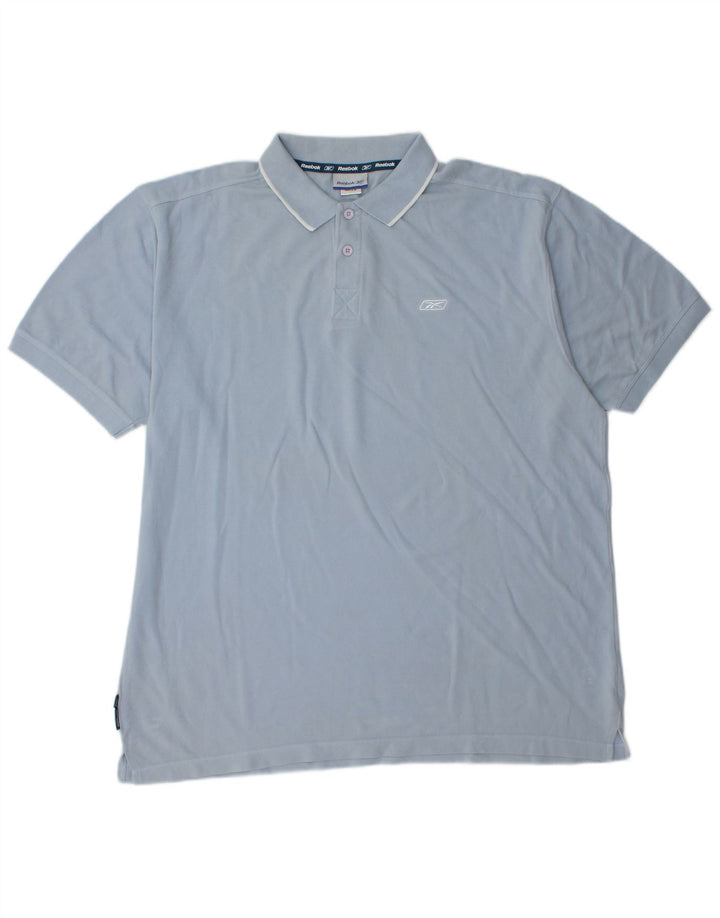 Camisa polo masculina REEBOK XL azul algodão
