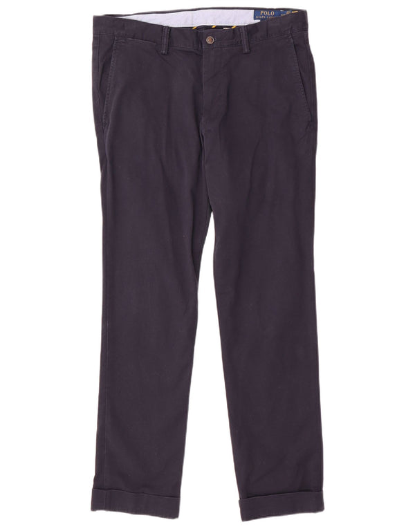 Calça Chino Masculina Slim Polo Ralph Lauren W32 L32 Algodão Azul Marinho