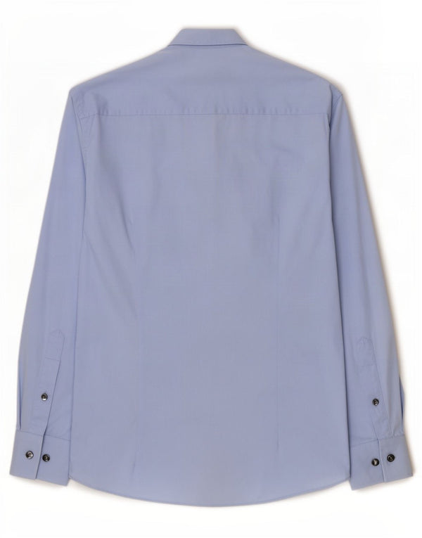 Camisa masculina Calvin Klein tamanho 39 algodão azul médio
