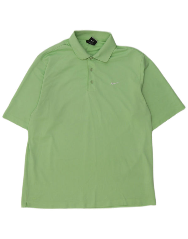 Camisa polo masculina Nike UK 42/44 grande poliéster verde
