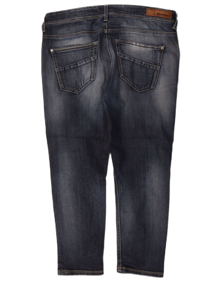 Calça jeans feminina Meltin' Pot W29 L24 azul algodão