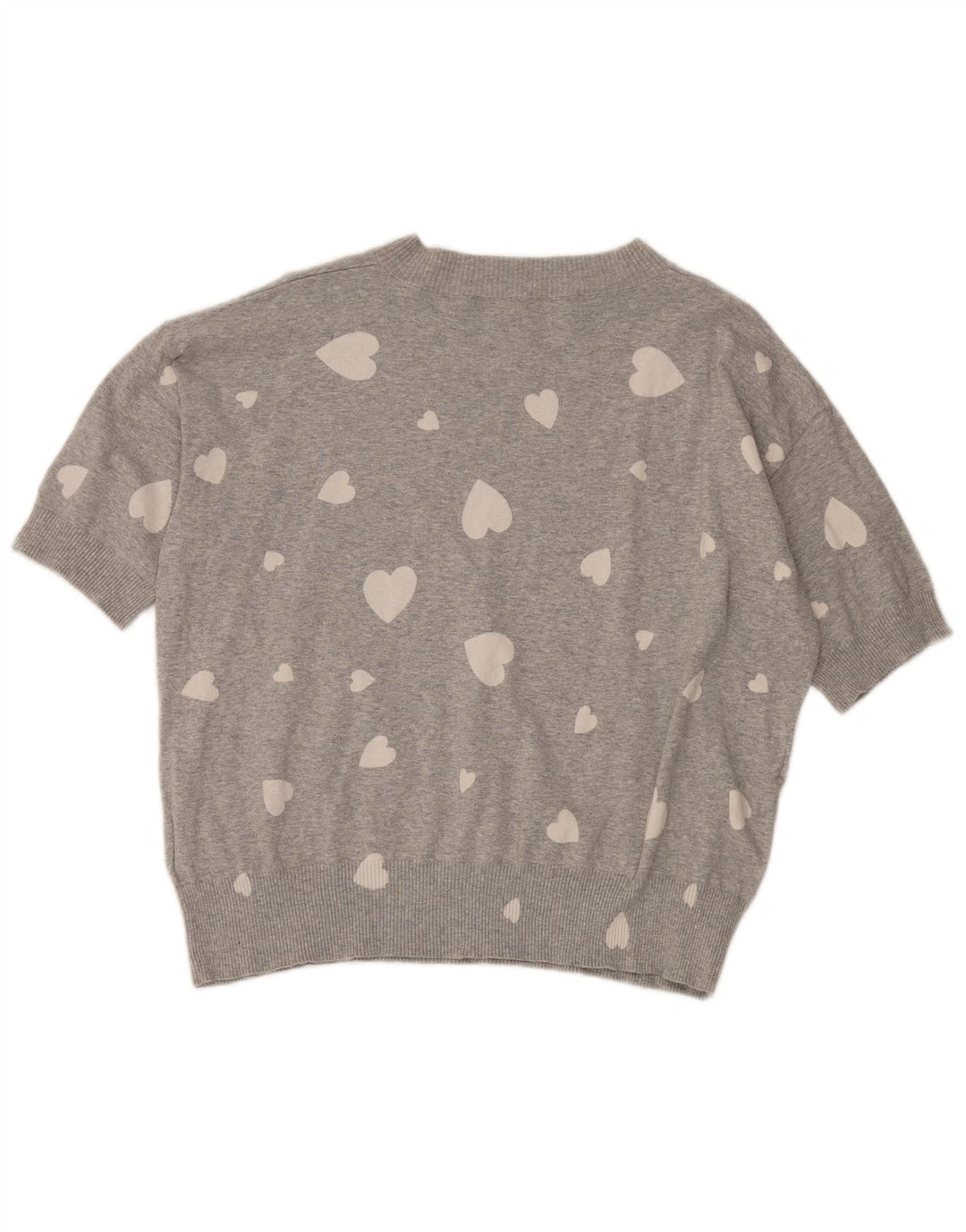 Suéter feminino Marks & Spencer com estampa abstrata e gola redonda Reino Unido 16 grandes