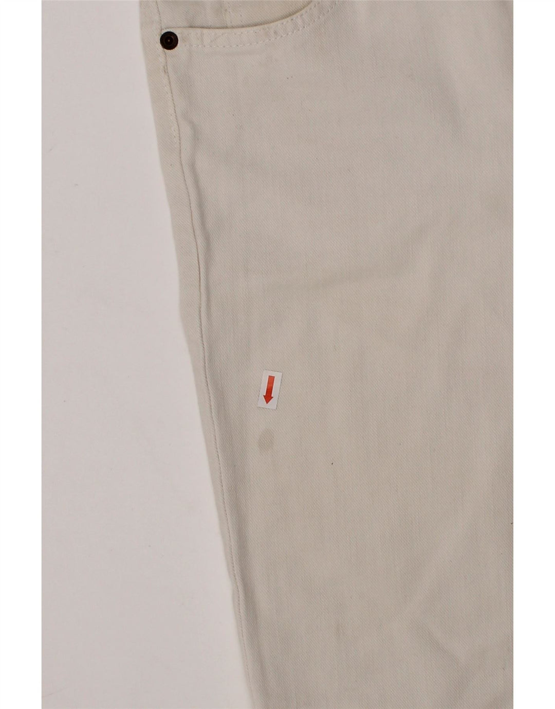 LEE Boys Straight Jeans 12-13 Years W26 L30 Off White Cotton Vintage Lee and Second-Hand Lee from Messina Hembry 