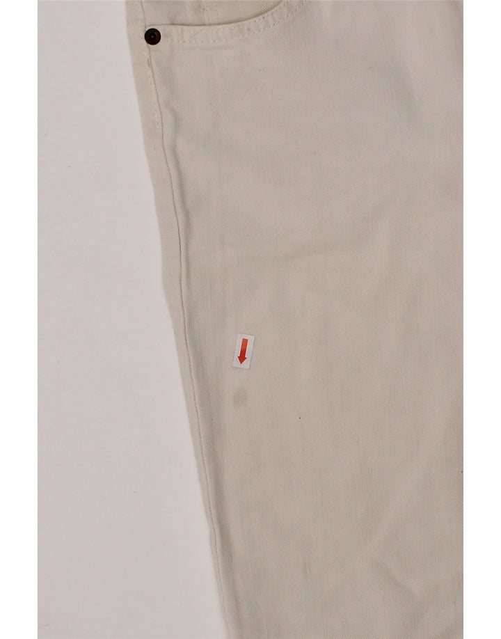 LEE Boys Straight Jeans 12-13 Years W26 L30 Off White Cotton Vintage Lee and Second-Hand Lee from Messina Hembry 