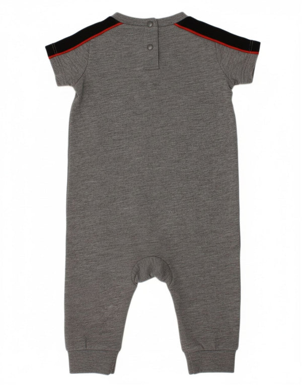 Macacão gráfico NIKE para meninos de 6 a 9 meses cinza colorblock algodão