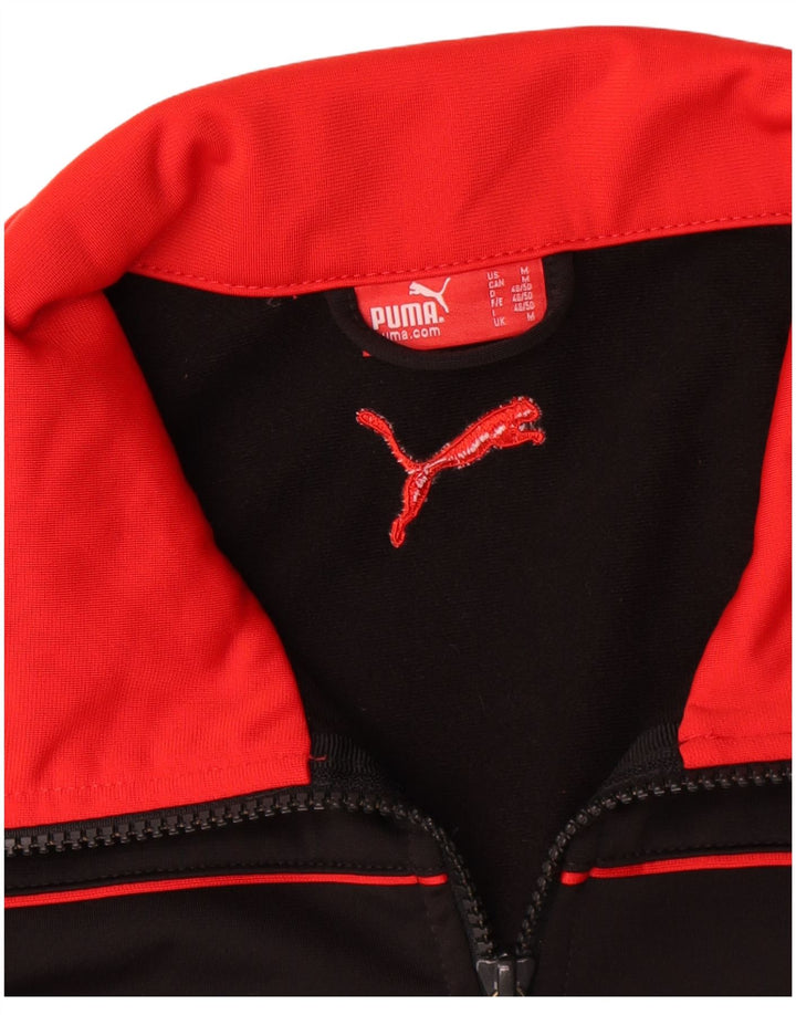 Jaqueta Puma Mens Graphic Tracksuit Top Médio Poliéster Preto