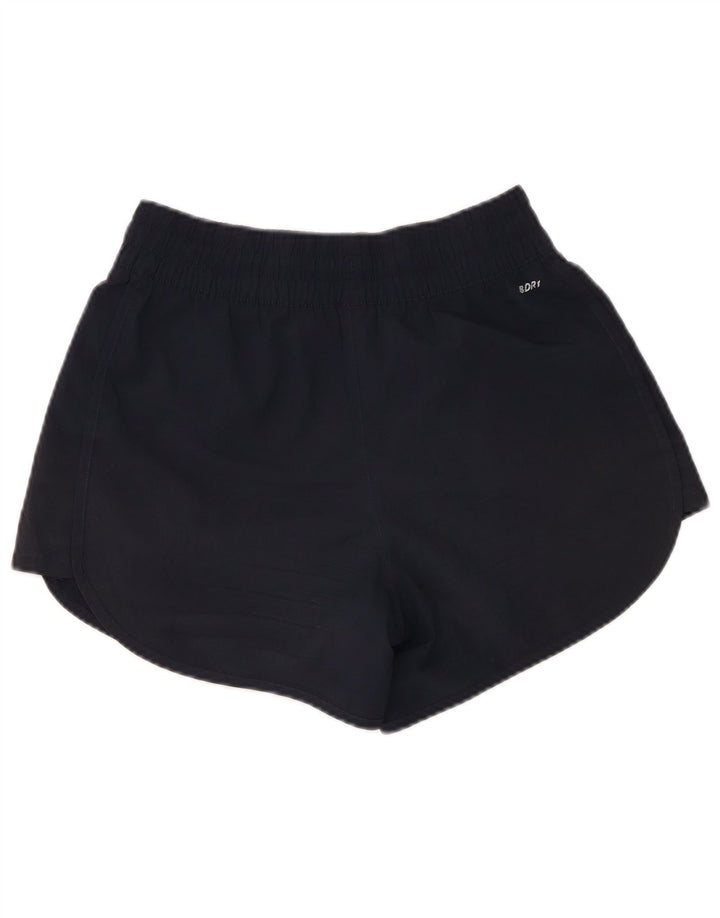 Shorts esportivos femininos New Balance UK 10 poliéster azul marinho pequeno