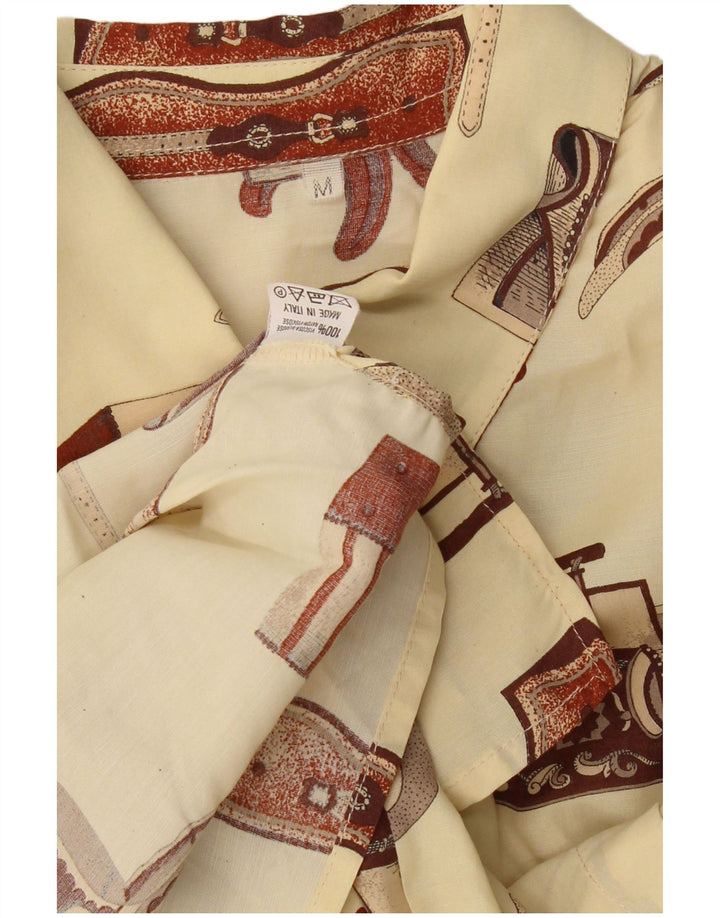 Blusa feminina VINTAGE oversized UK 14 médio off white