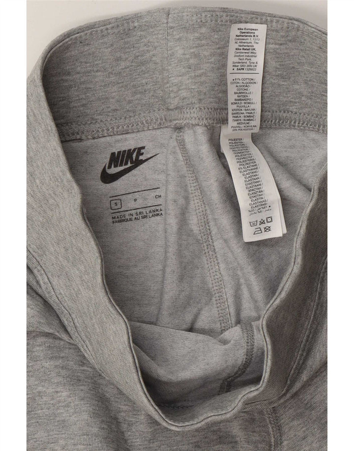 Leggings Nike Femininas Graphic UK 10 Pequenas Cinza Algodão