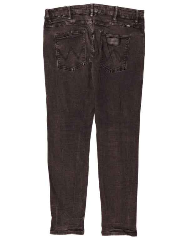 Wrangler Mens Jeans Skinny W34 L30 Algodão Cinza