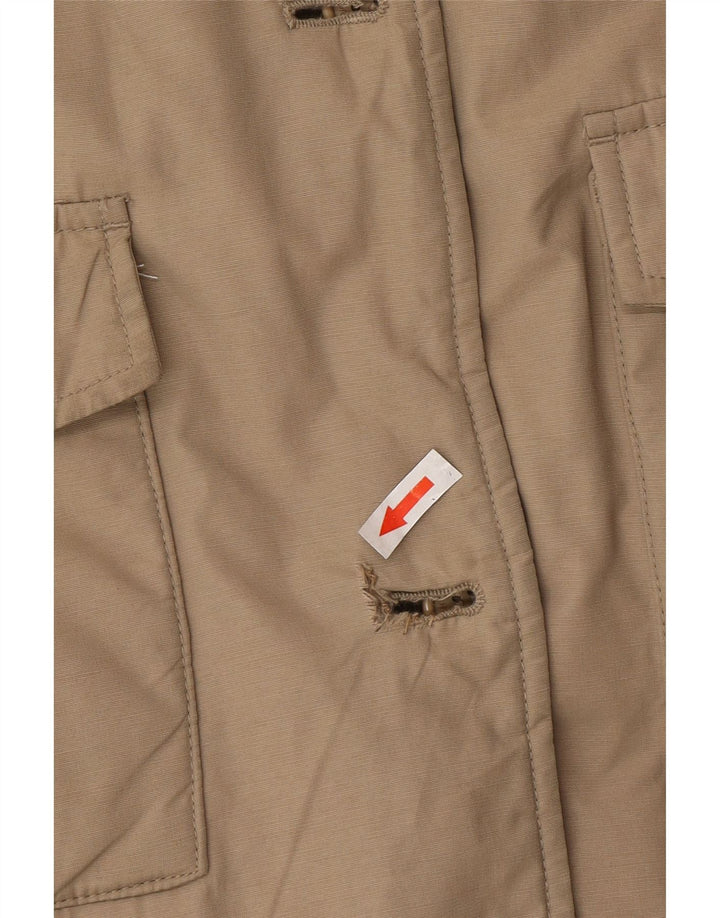 Casaco utilitário com capuz para meninas Woolrich 11-12 anos bege