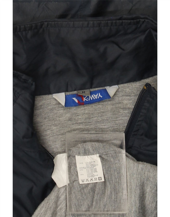 Jaqueta de chuva masculina com capuz K-WAY UK 38 poliamida azul marinho médio