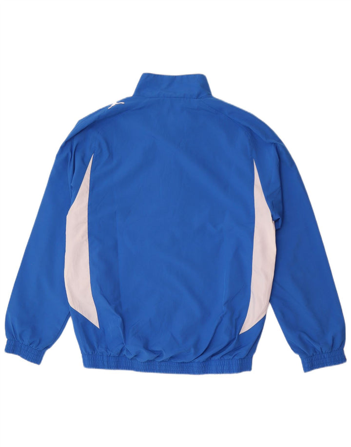 Puma Mens Treino Top Jacket Pequeno Azul Colorblock Poliéster Esportes