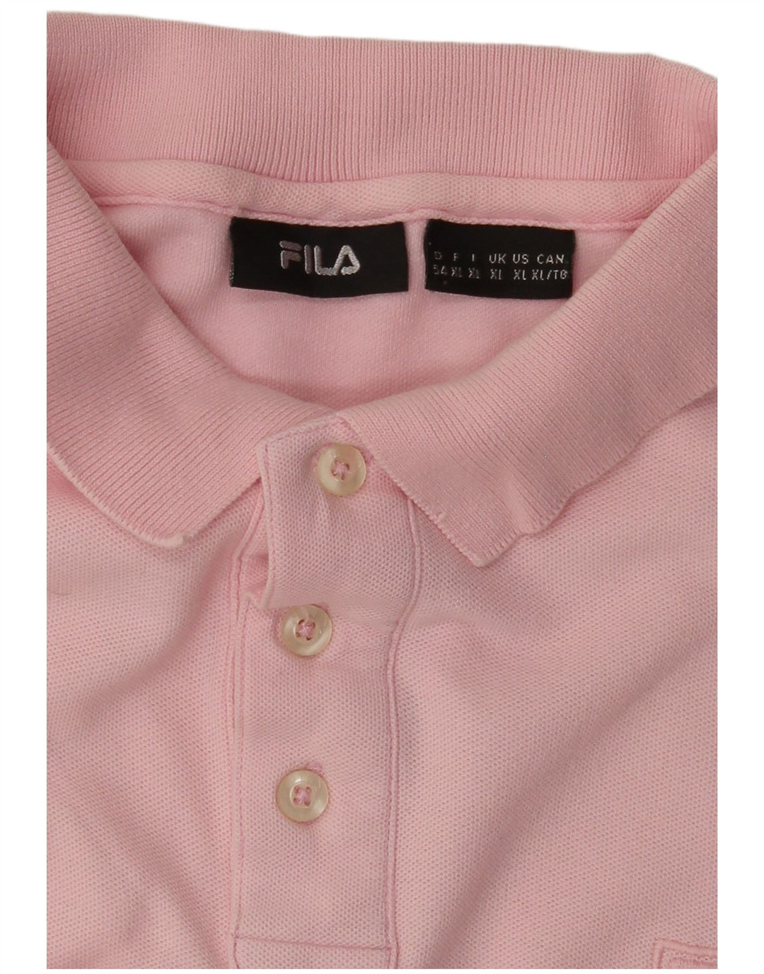 Camisa polo masculina FILA XL algodão rosa