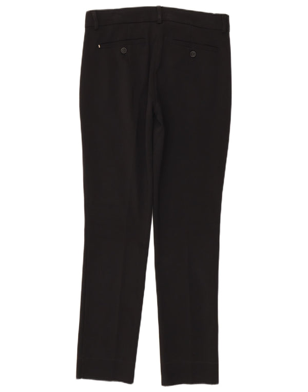 Calça Chino Feminina Sportmax Slim UK 14 Médio W28 L28 Algodão Preto