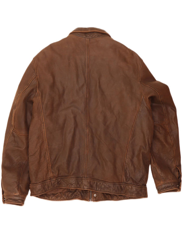 Jaqueta de couro masculina Conbipel IT 58 2XL couro marrom
