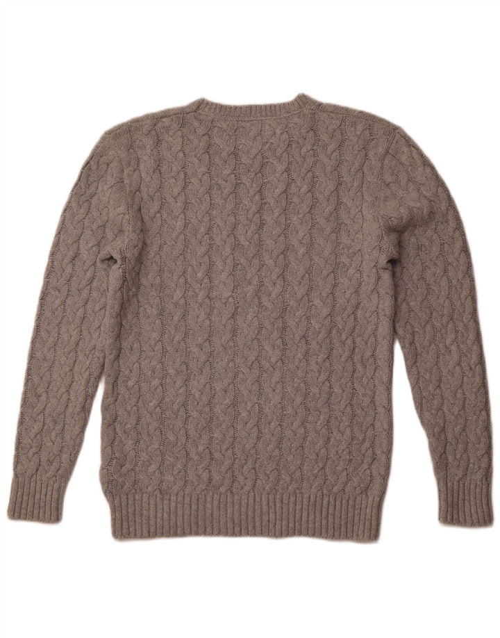 Suéter masculino TOMMY HILFIGER com ajuste regular e gola redonda, pequeno algodão cinza