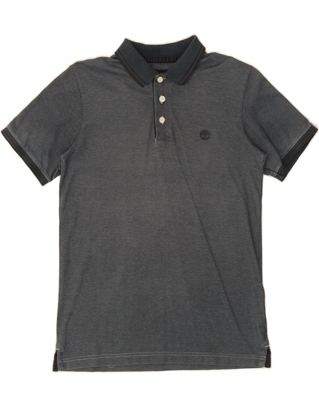 Camisa polo masculina TIMBERLAND Regular Fit grande algodão azul marinho