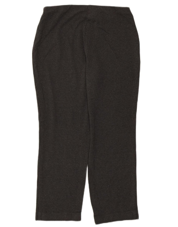 Calças cortadas femininas Marks & Spencer UK 12 médio W30 L26 cinza
