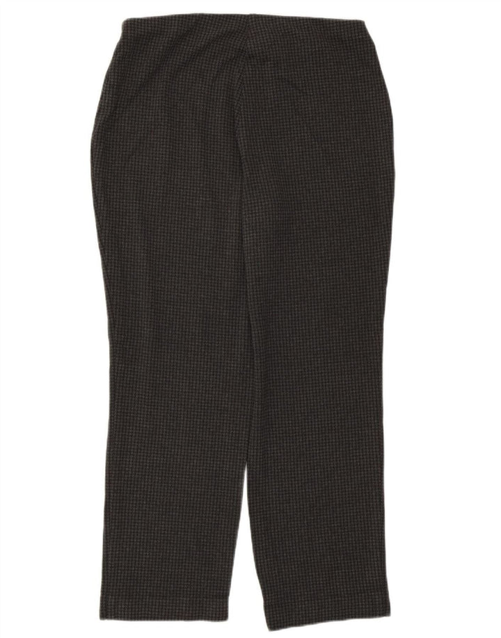 Calças cortadas femininas Marks & Spencer UK 12 médio W30 L26 cinza