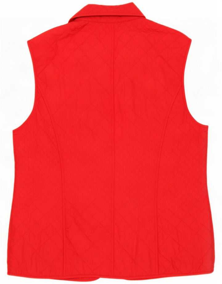 Basler Womens Quilted Gilet IT 42 Medium Red