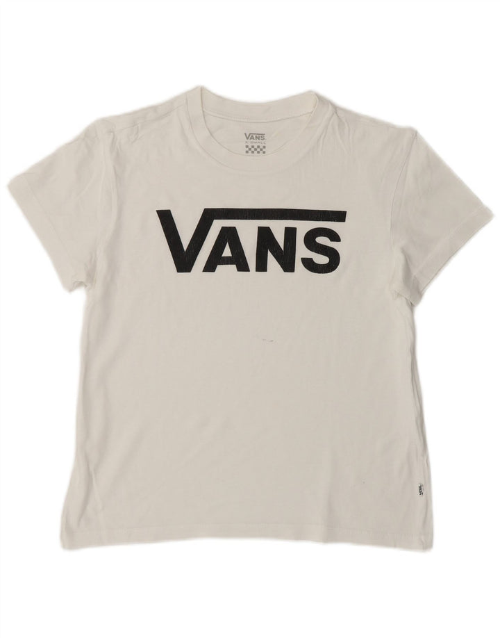 Camiseta feminina VANS com estampa gráfica UK 6 XS branca