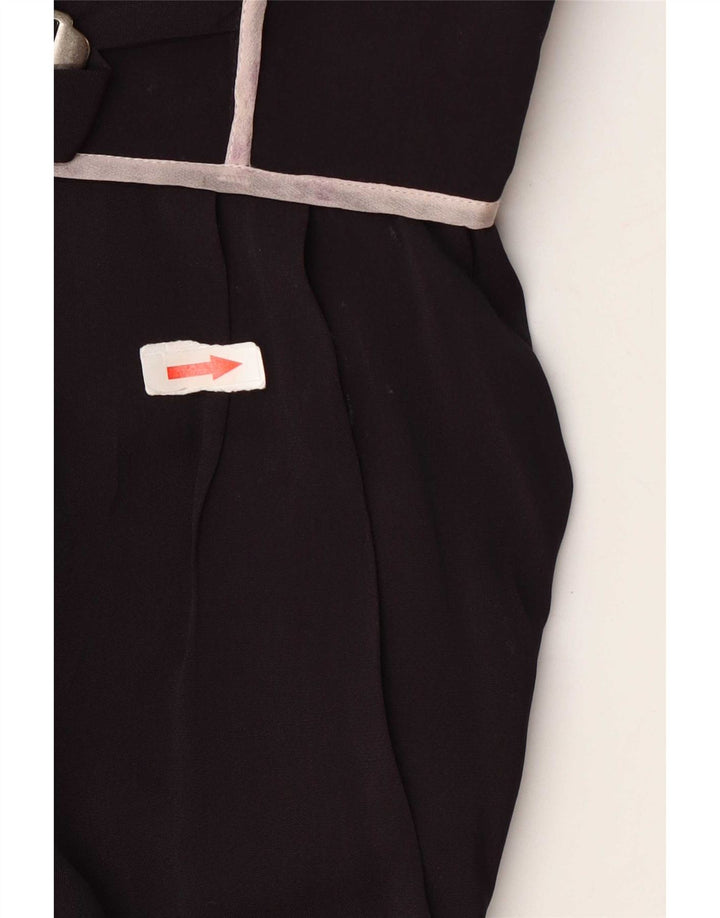 Vestido maxi feminino vintage manga comprida IT 40 pequeno preto
