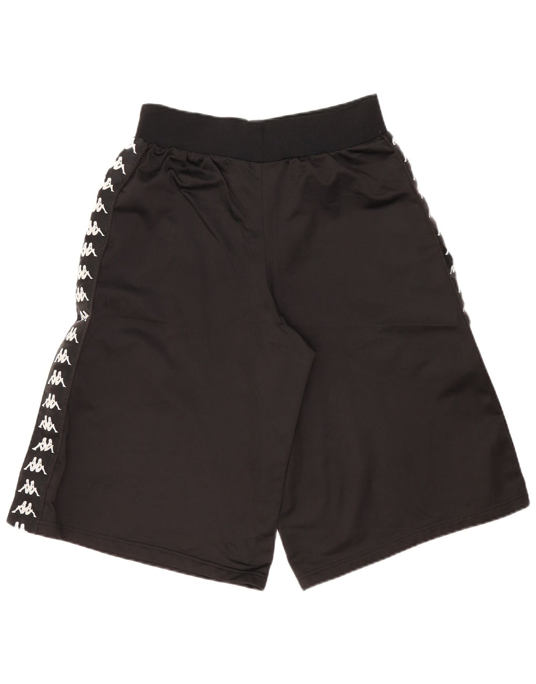 Shorts esportivos gráficos masculinos Kappa pequenos pretos