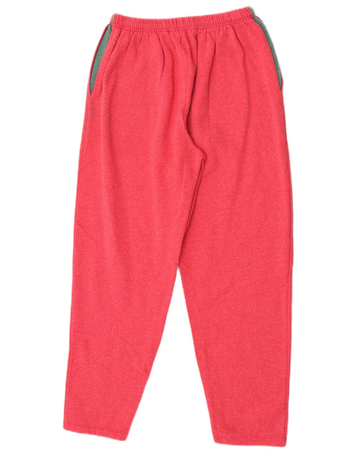 Fato de treino feminino vintage UK 10 pequeno bloco colorido rosa