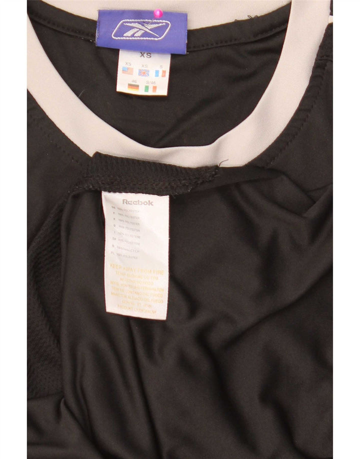 Reebok Mens Graphic Vest Top XS Preto Colourblock Poliéster
