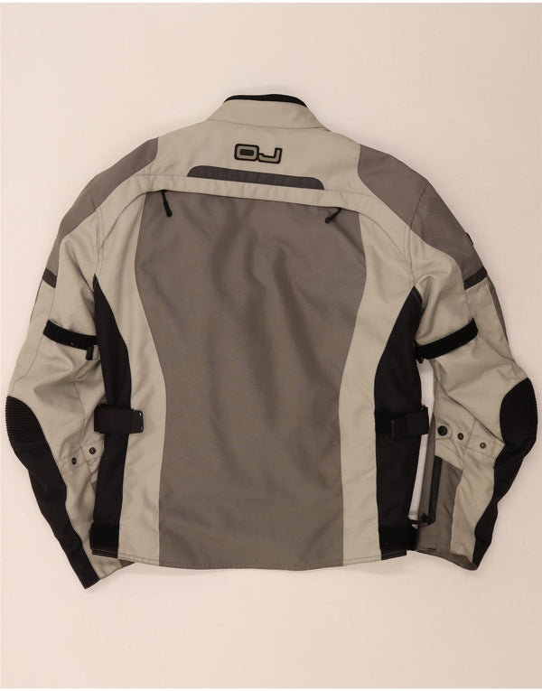 Jaqueta bomber masculina OJ Atmosfere UK 40 grande bloco cinza