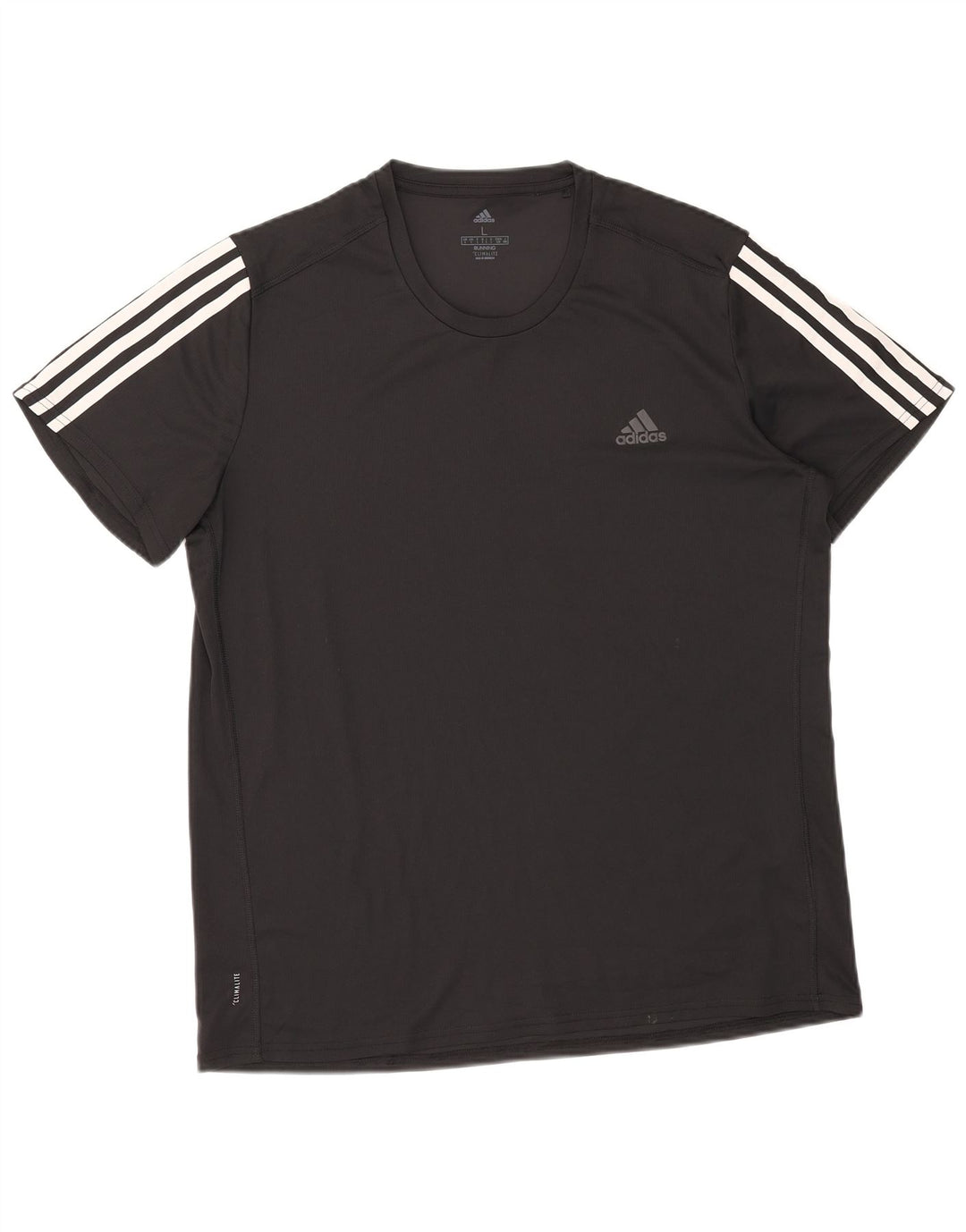 Adidas Mens Climalite Camiseta Top Grande Poliéster Preto