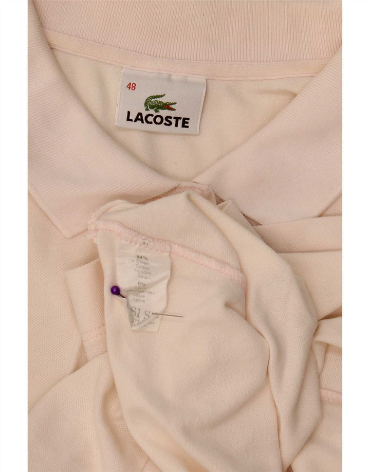 Camisa polo feminina Lacoste tamanho 48 XL algodão rosa