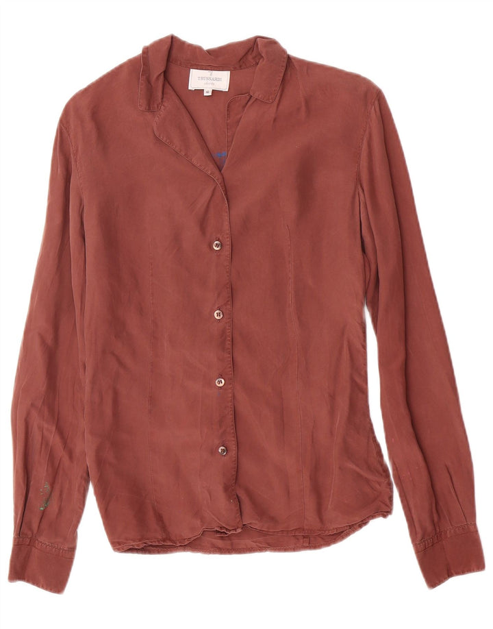 Camisa feminina Trussardi IT 42 marrom médio