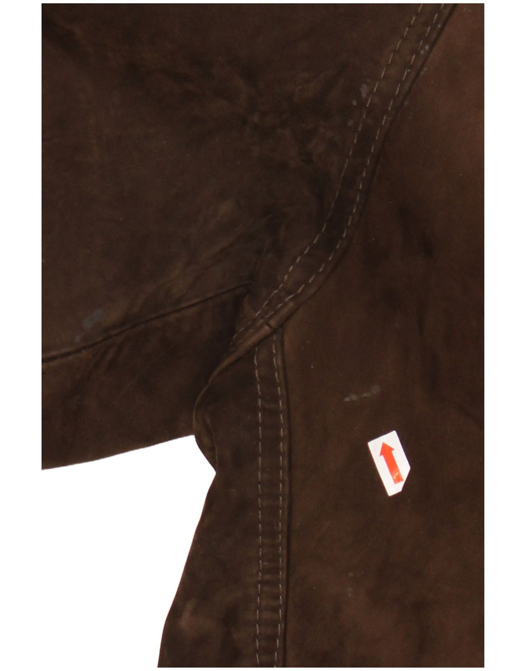 Jaqueta de couro masculina vintage IT 48 couro marrom médio