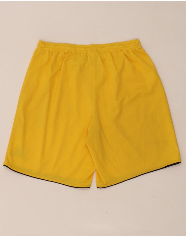 Adidas Mens Climalite Graphic Sport Shorts Médio Poliéster Amarelo