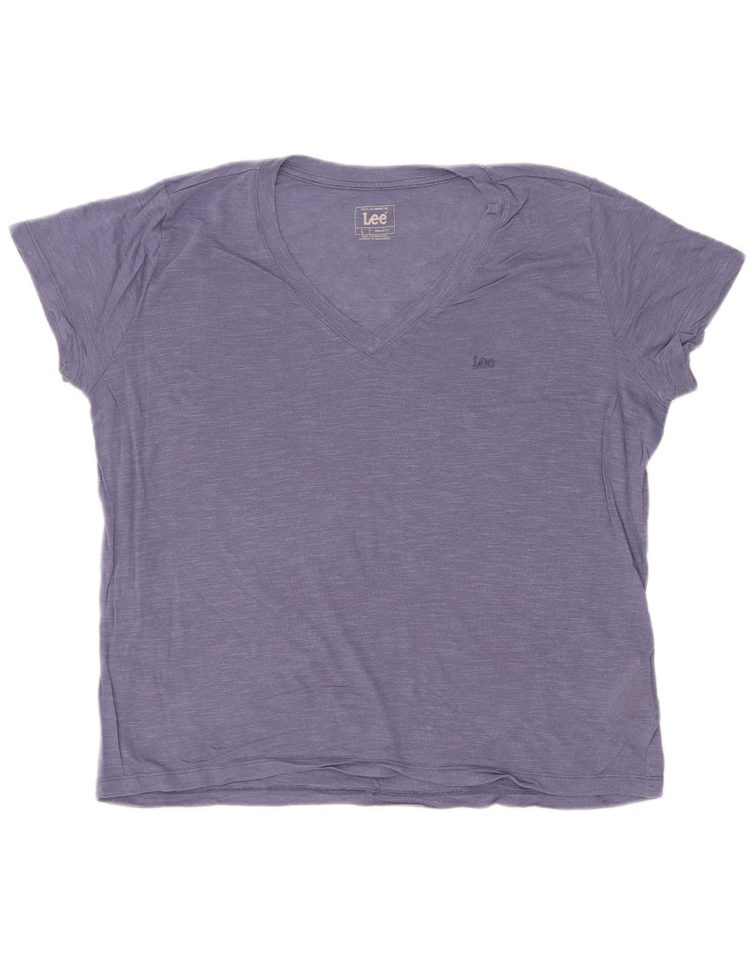 Lee Womens Regular Fit Camiseta Top Reino Unido 16 Grande Lyocell Azul