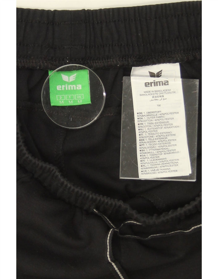 ERIMA Mens Sport Shorts Medium  Black Cotton Vintage Erima and Second-Hand Erima from Messina Hembry 