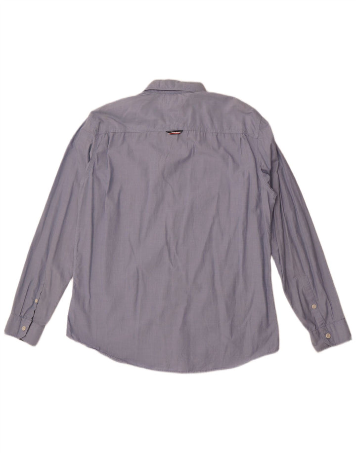 Camisa masculina Tommy Hilfiger Regular Fit XL algodão azul