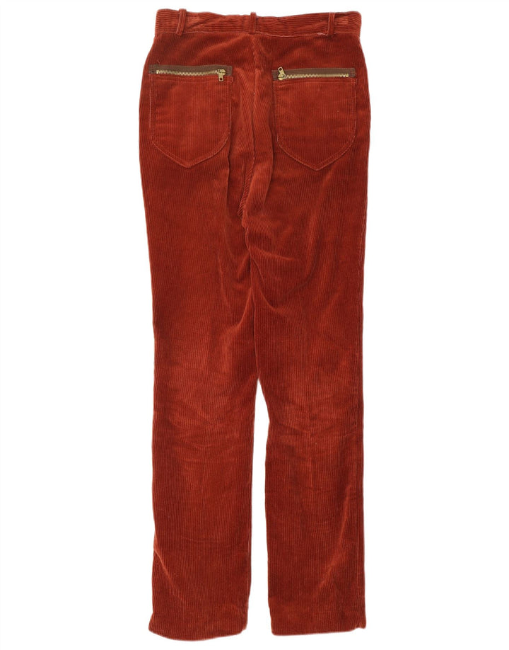 Calça feminina VINTAGE de veludo cotelê W30 L30 marrom