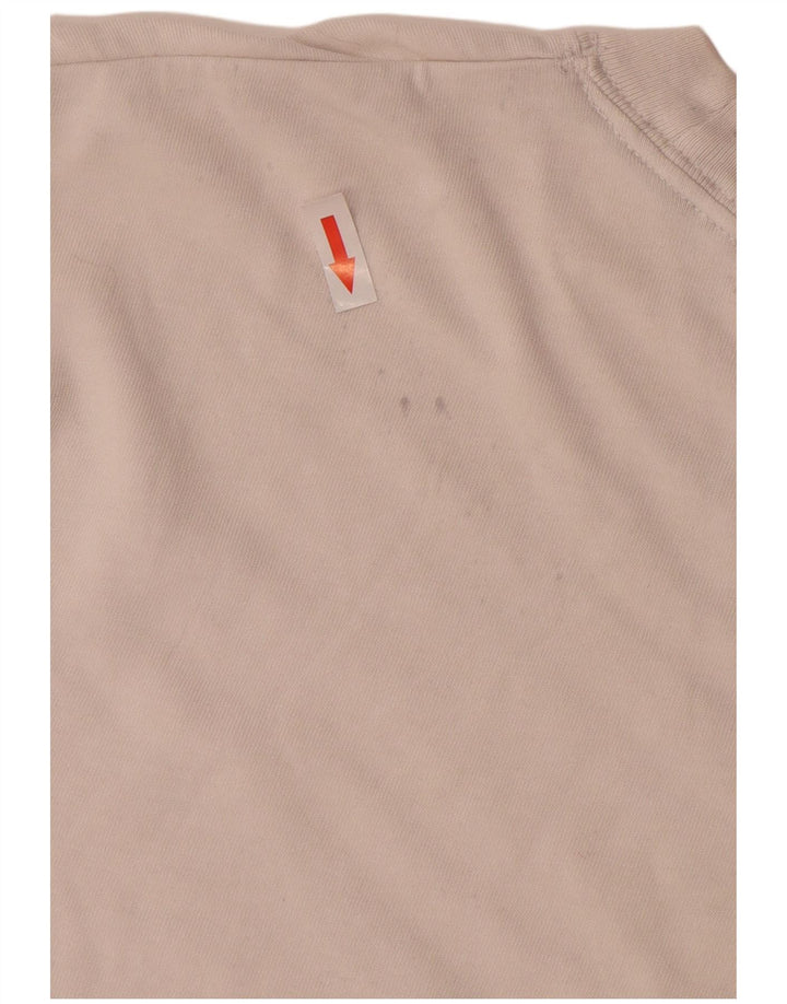 Camiseta Nike masculina Swoosh gráfica top médio algodão branco
