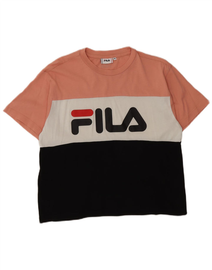 Camiseta feminina Fila Graphic UK 14 Medium Multicolor Colorblock