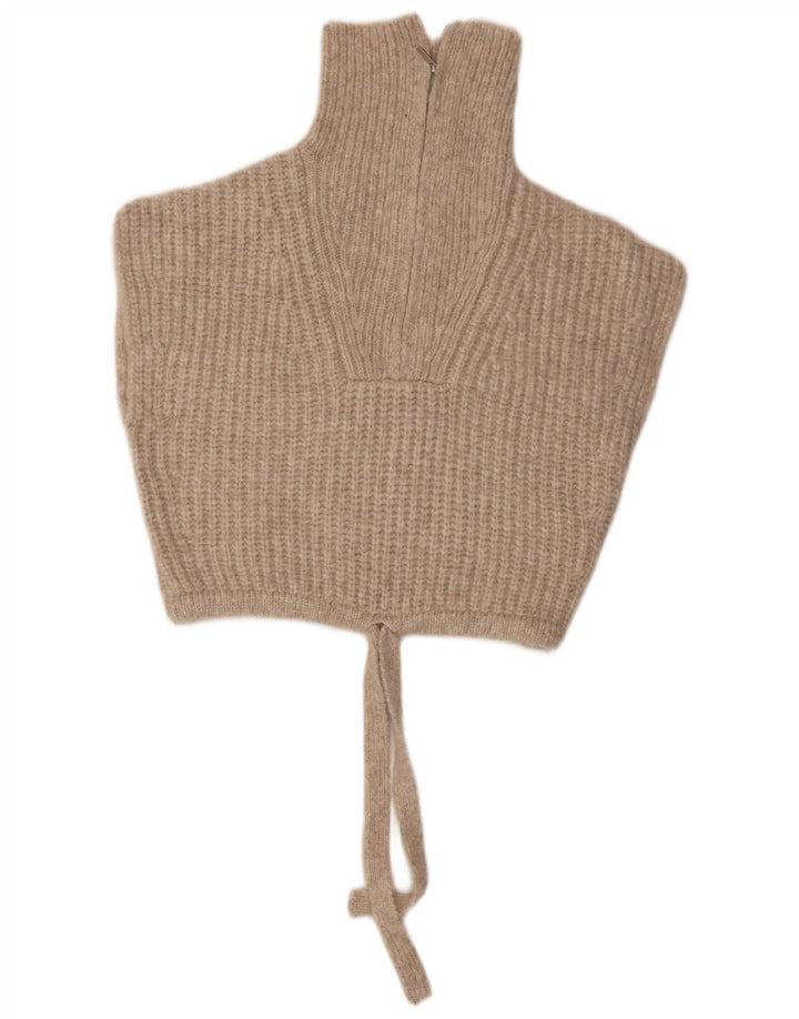 Zara Womens Crop Vest Regata Reino Unido 14 Médio Bege Poliamida